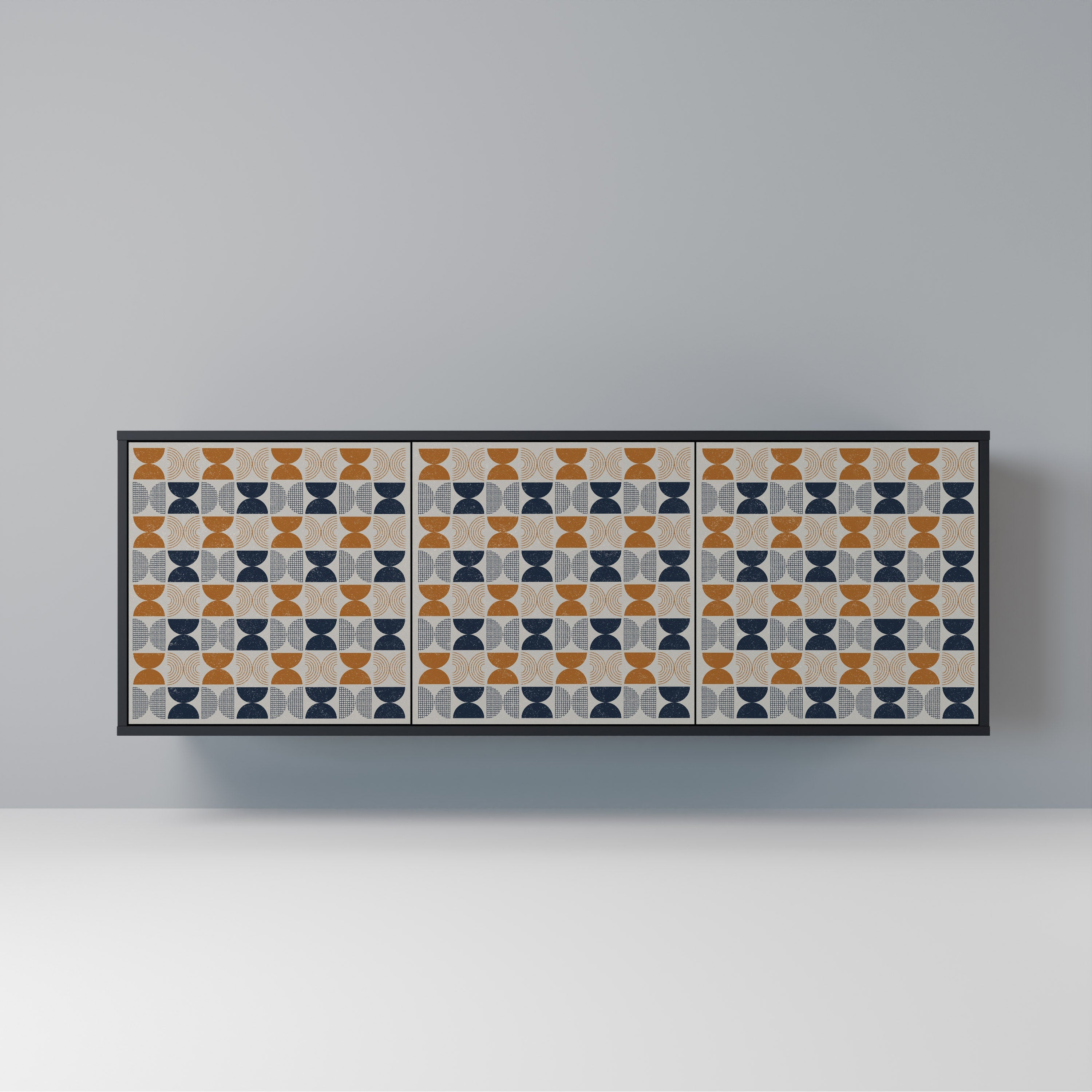 REFLECTION RANGE 3-türiges Sideboard in Schwarz