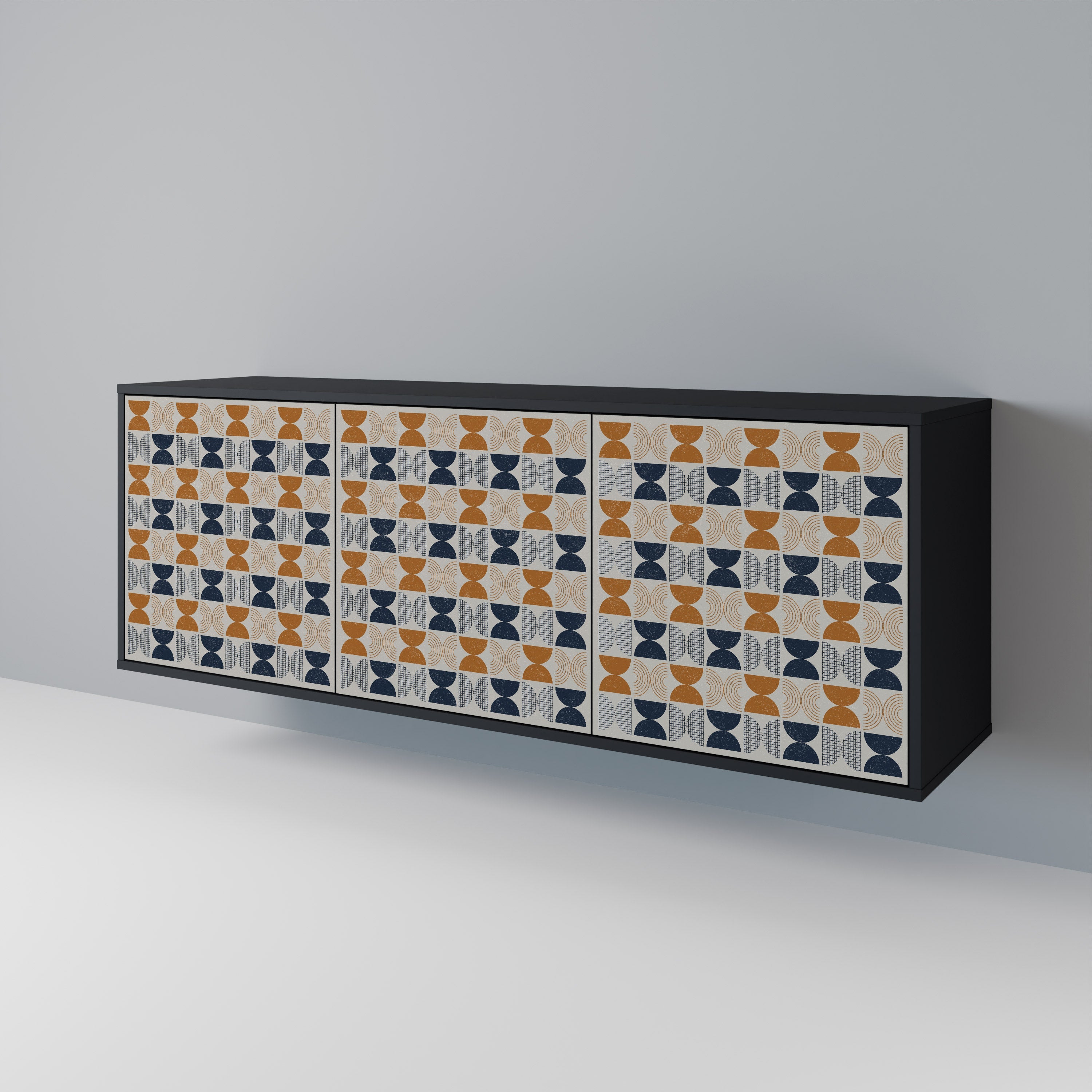 REFLECTION RANGE 3-türiges Sideboard in Schwarz