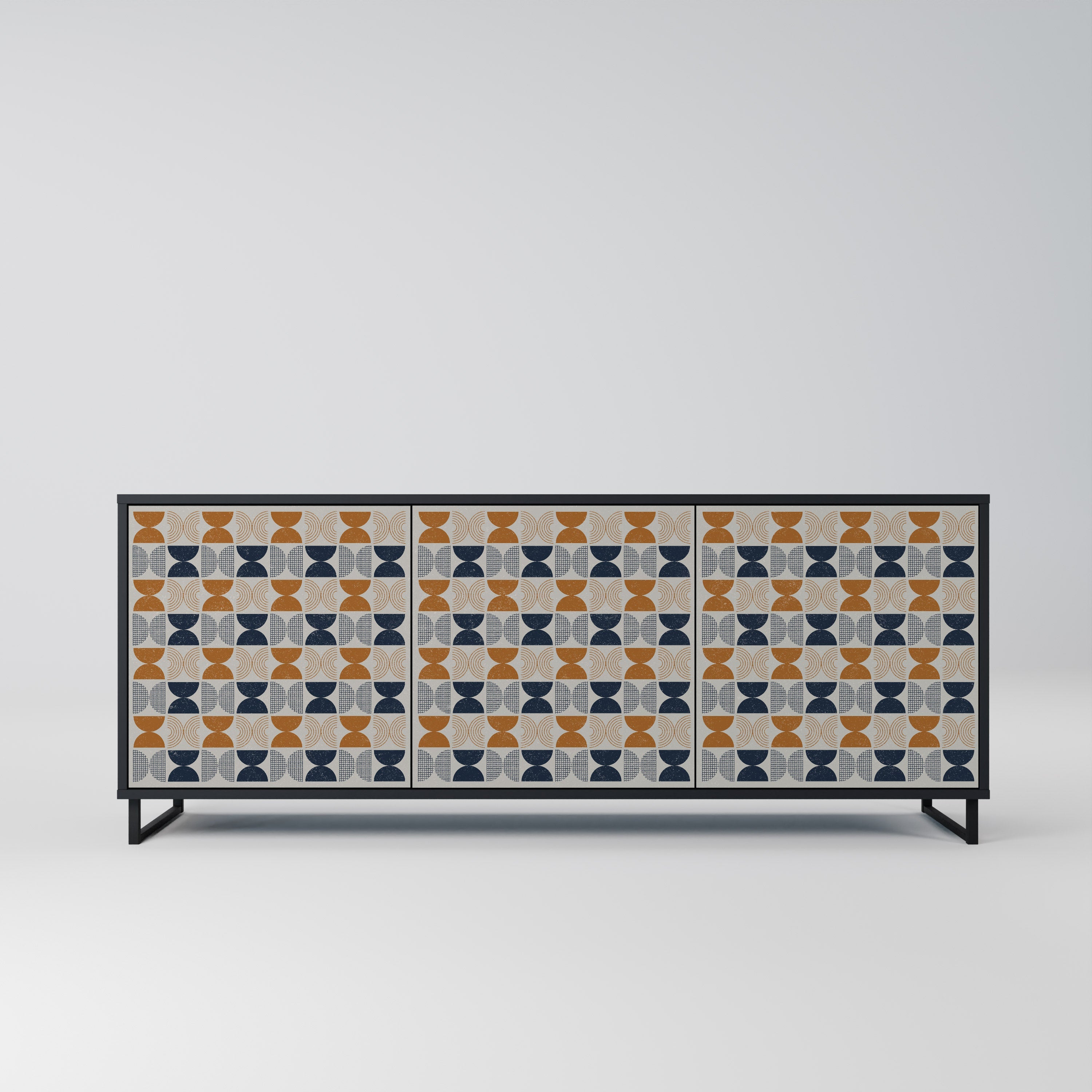 REFLECTION RANGE 3-türiges Sideboard in Schwarz