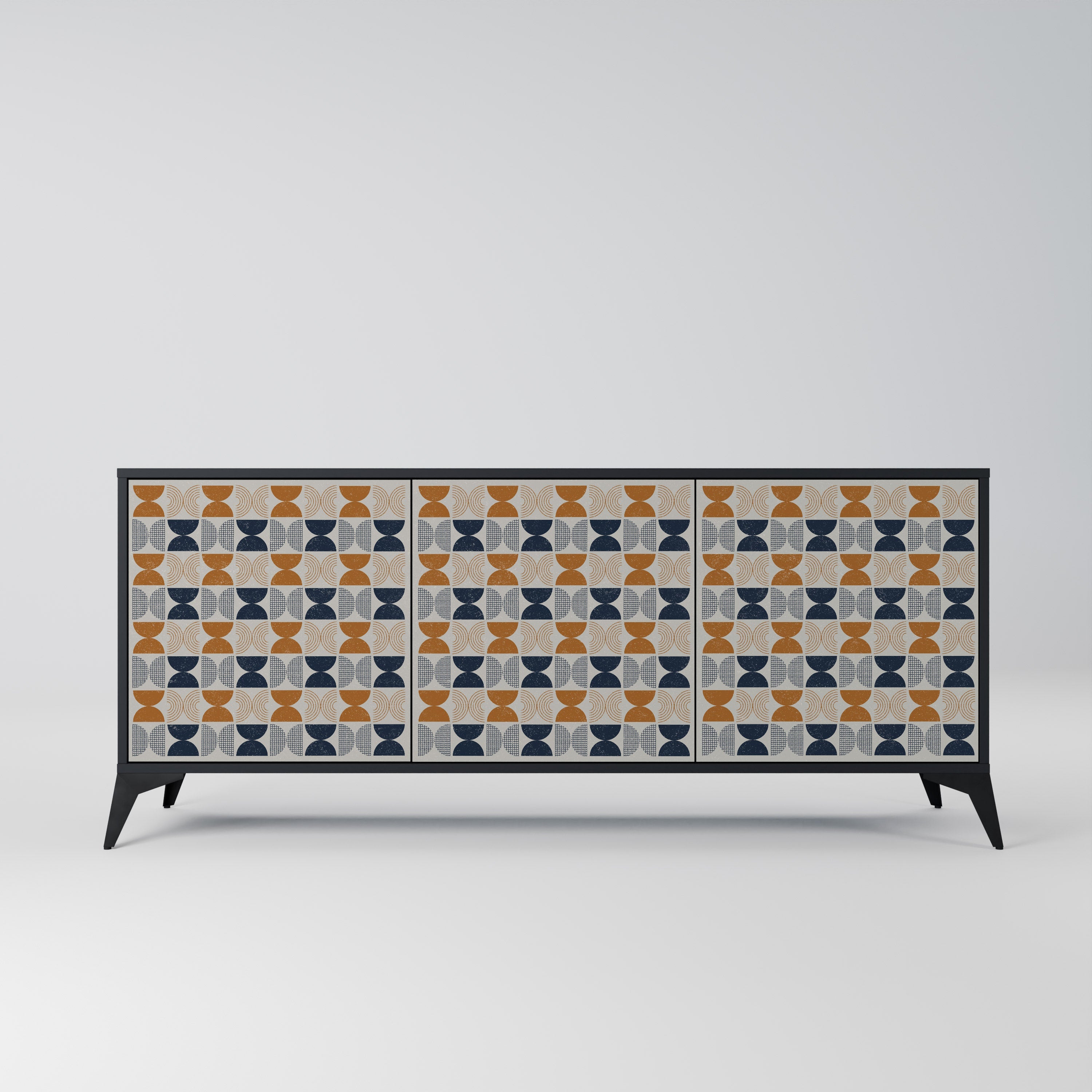 REFLECTION RANGE 3-türiges Sideboard in Schwarz