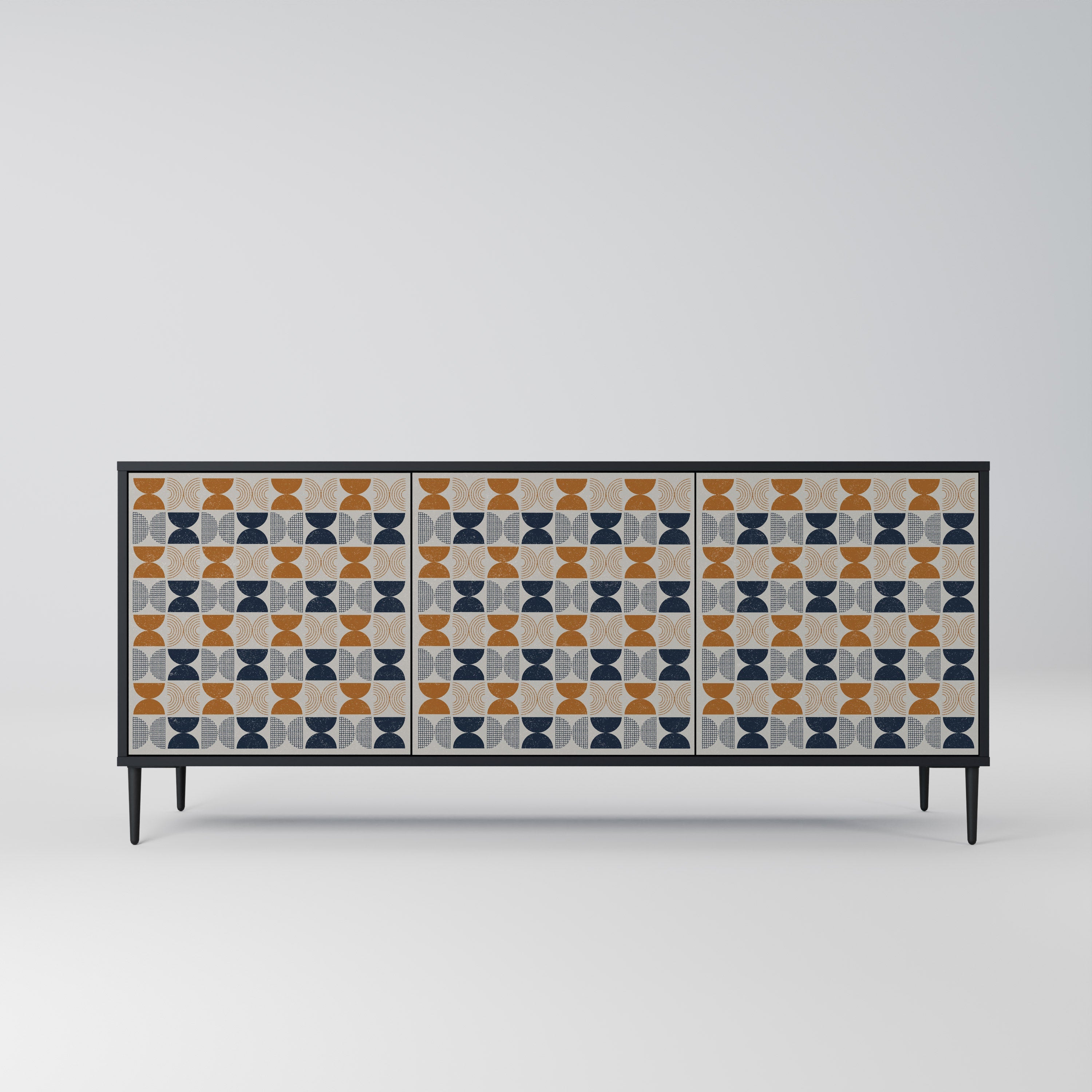 REFLECTION RANGE 3-türiges Sideboard in Schwarz
