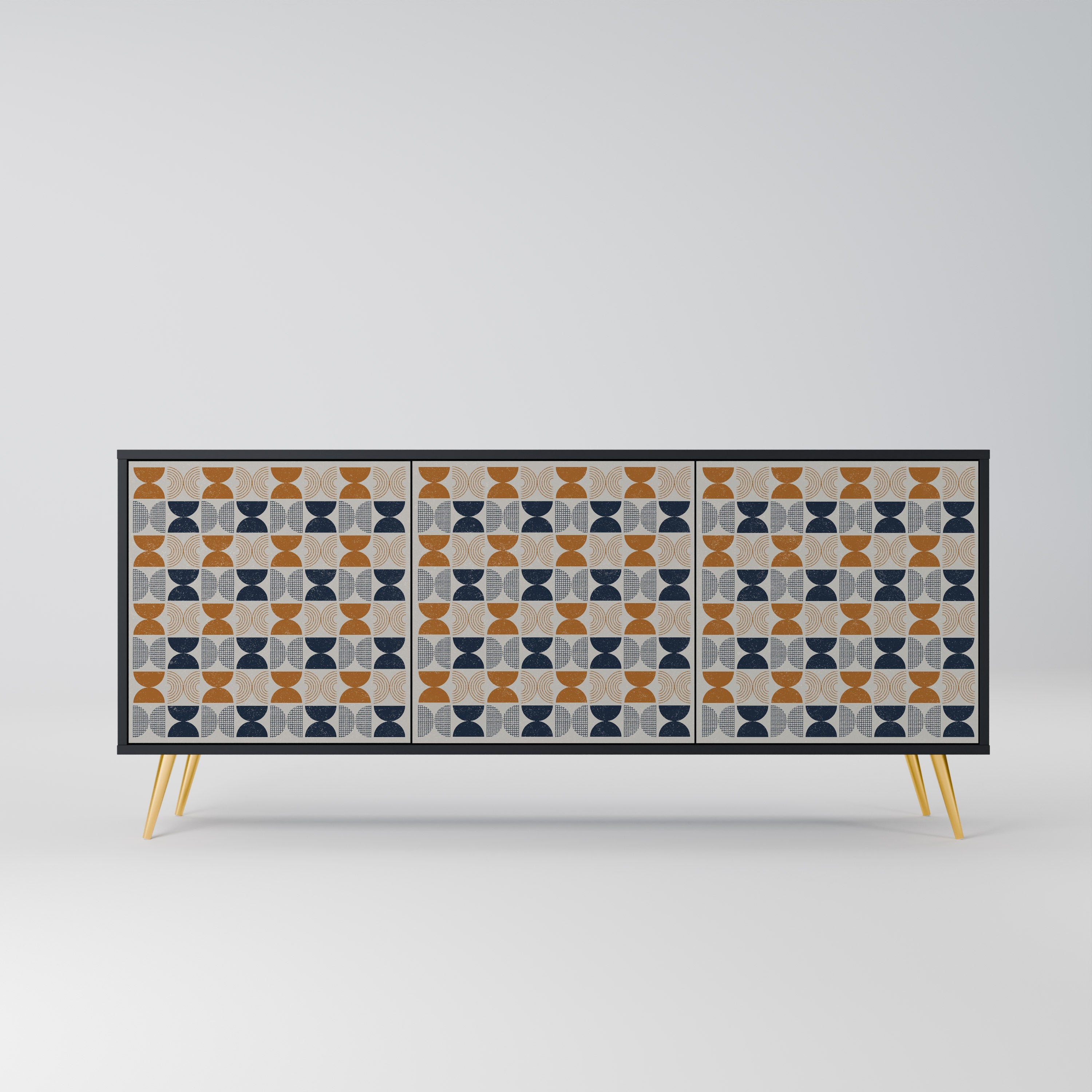 REFLECTION RANGE 3-türiges Sideboard in Schwarz