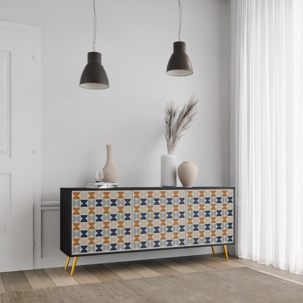 REFLECTION RANGE 3-türiges Sideboard in Schwarz