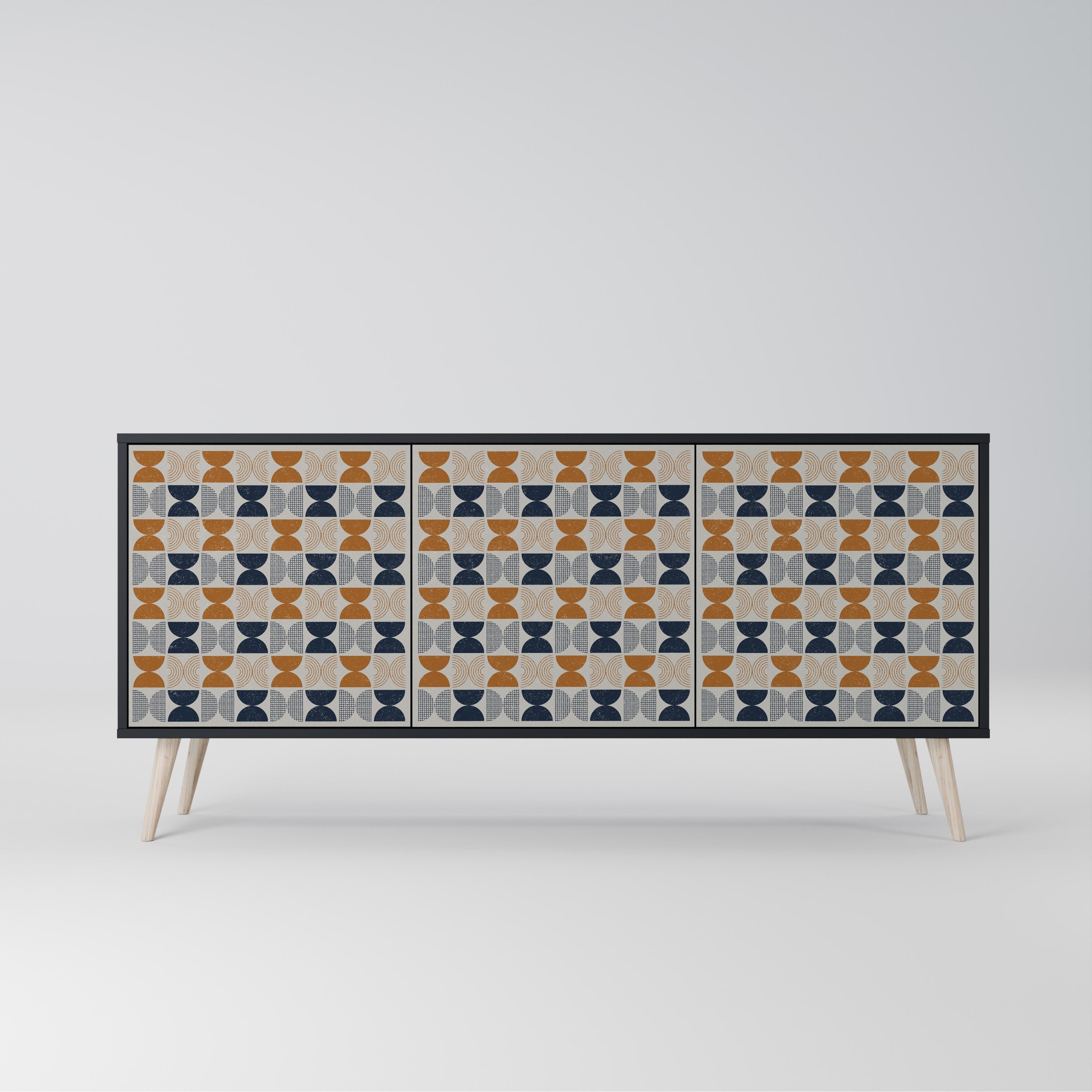 REFLECTION RANGE 3-türiges Sideboard in Schwarz