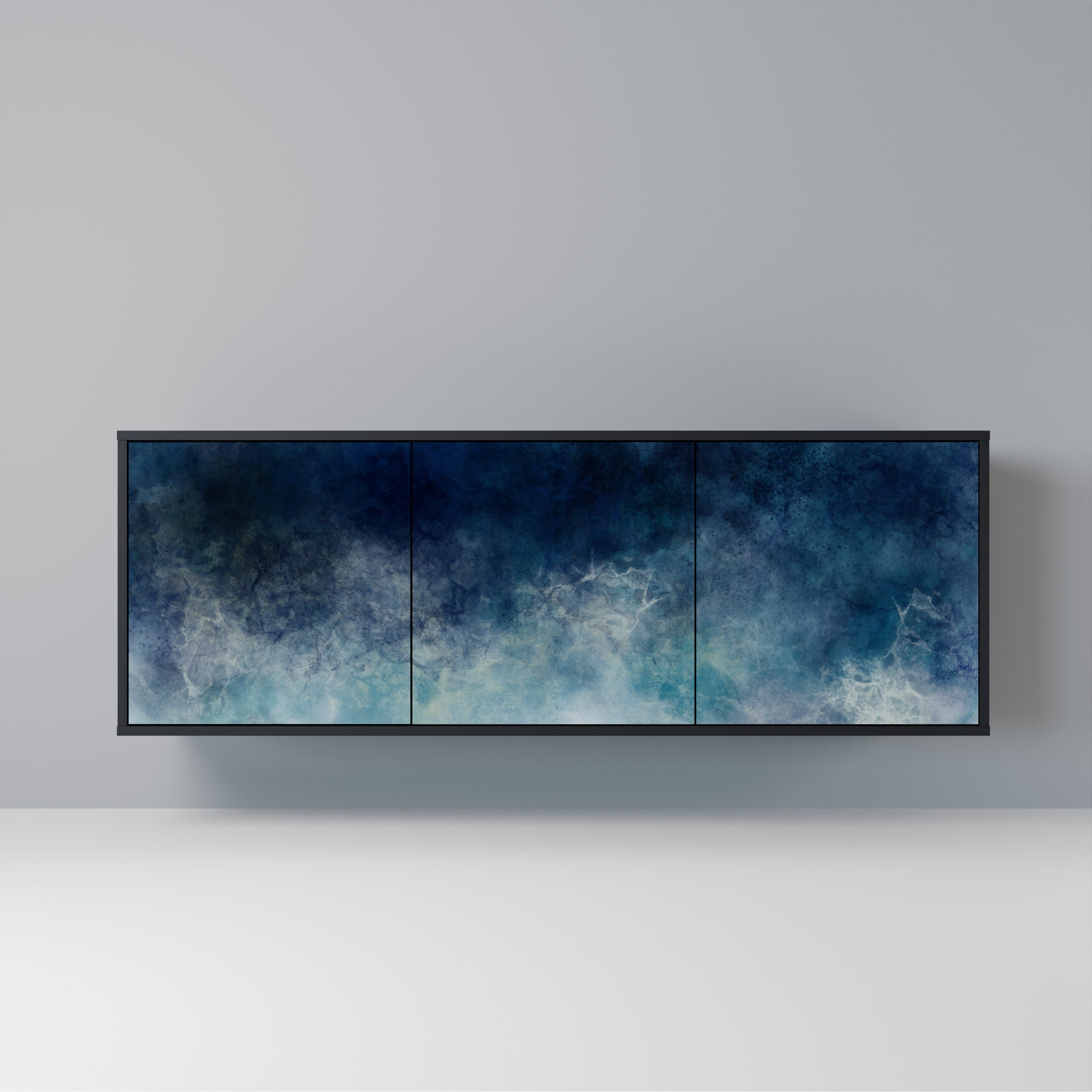 CELESTIAL FALL 3-türiges Sideboard in Schwarz