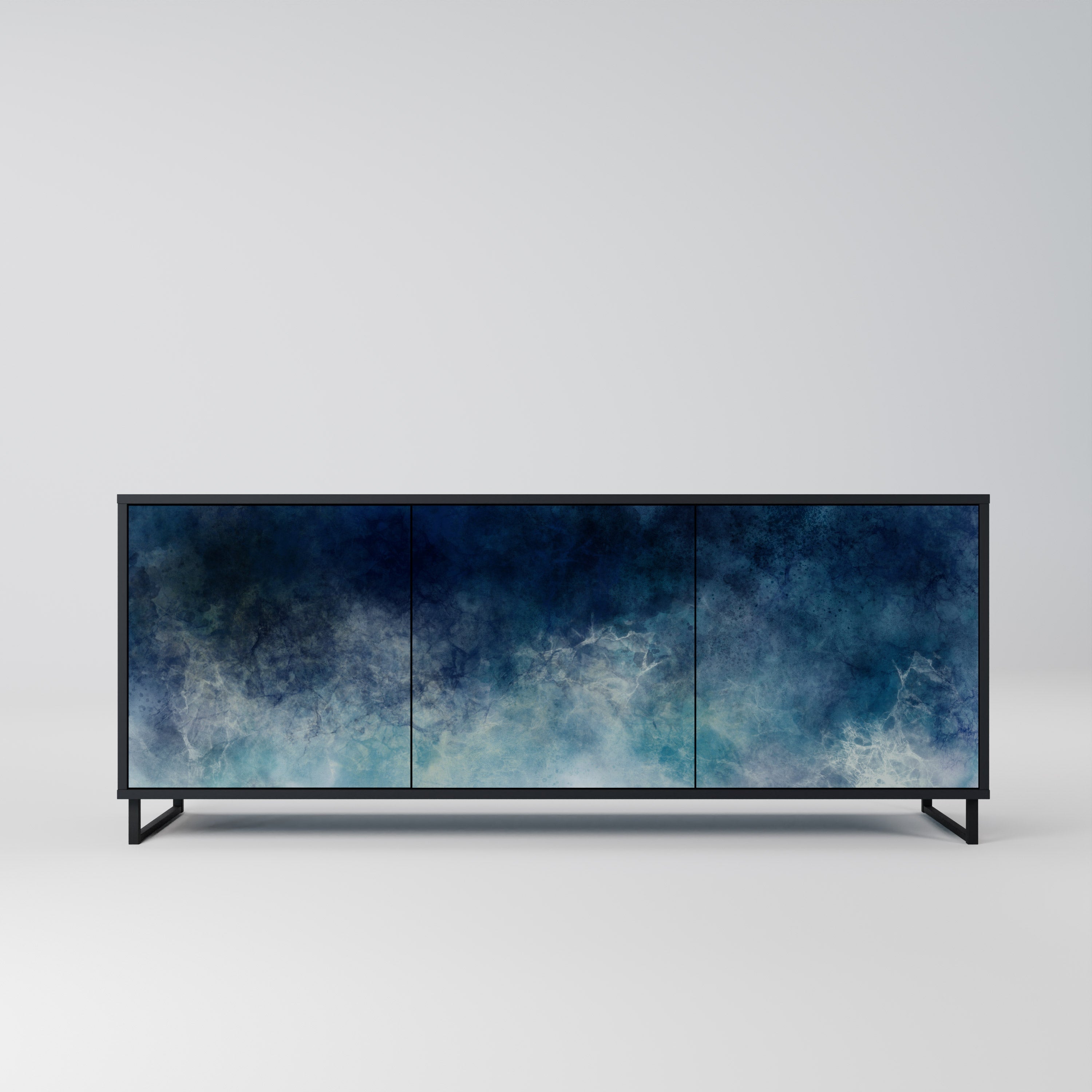 CELESTIAL FALL 3-türiges Sideboard in Schwarz