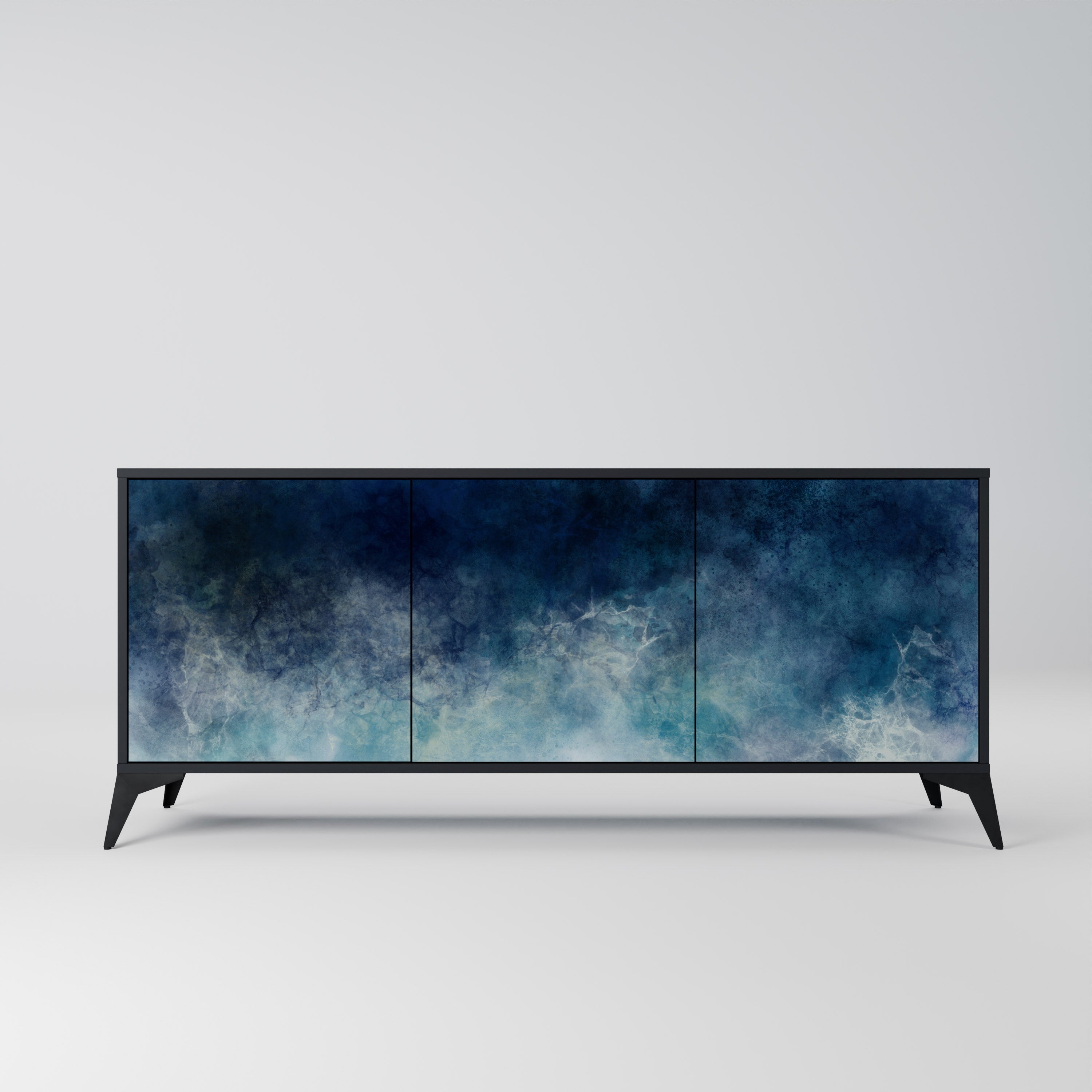 CELESTIAL FALL 3-türiges Sideboard in Schwarz