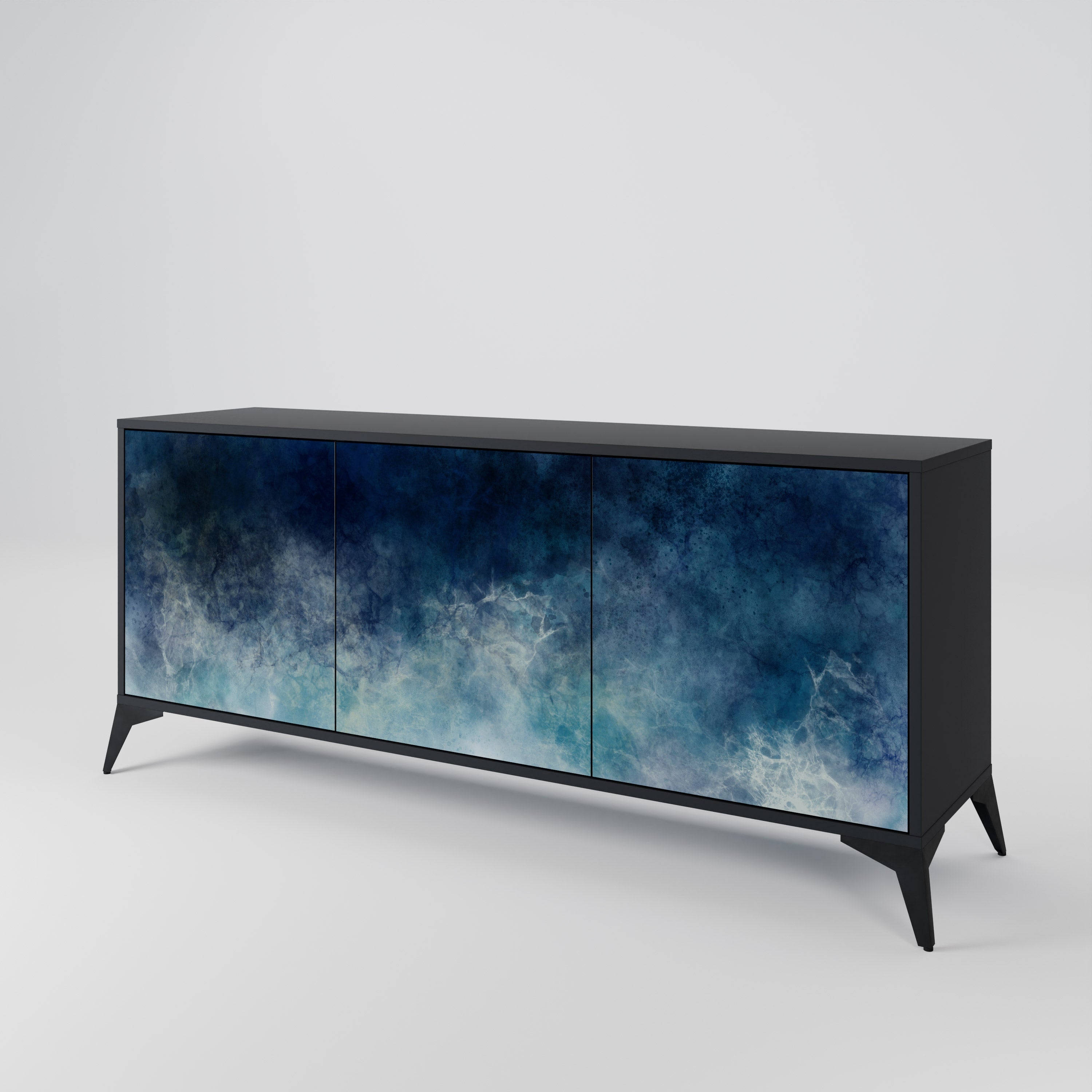 CELESTIAL FALL 3-türiges Sideboard in Schwarz