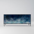 CELESTIAL FALL 3-Door Sideboard in Black Finish