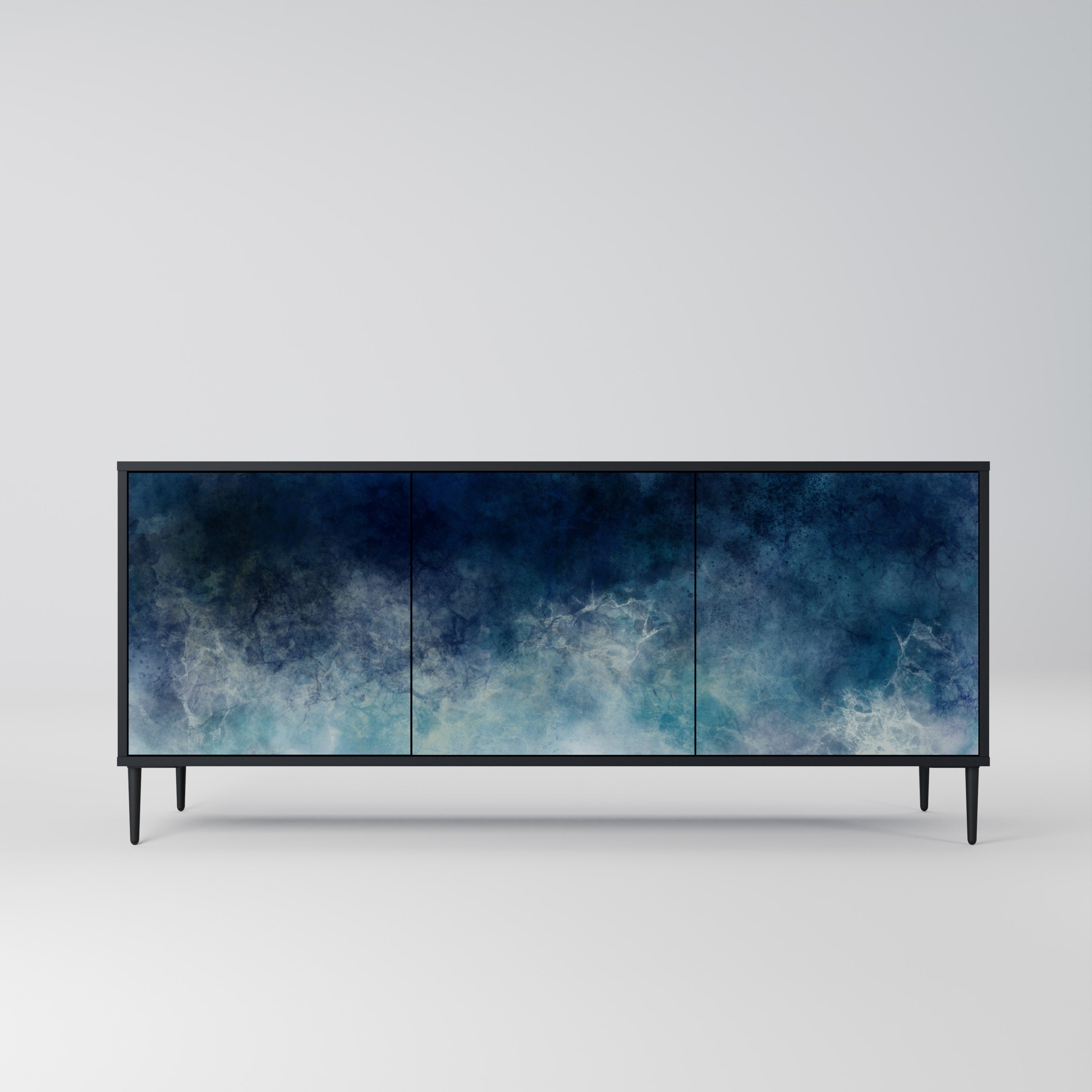 CELESTIAL FALL 3-türiges Sideboard in Schwarz