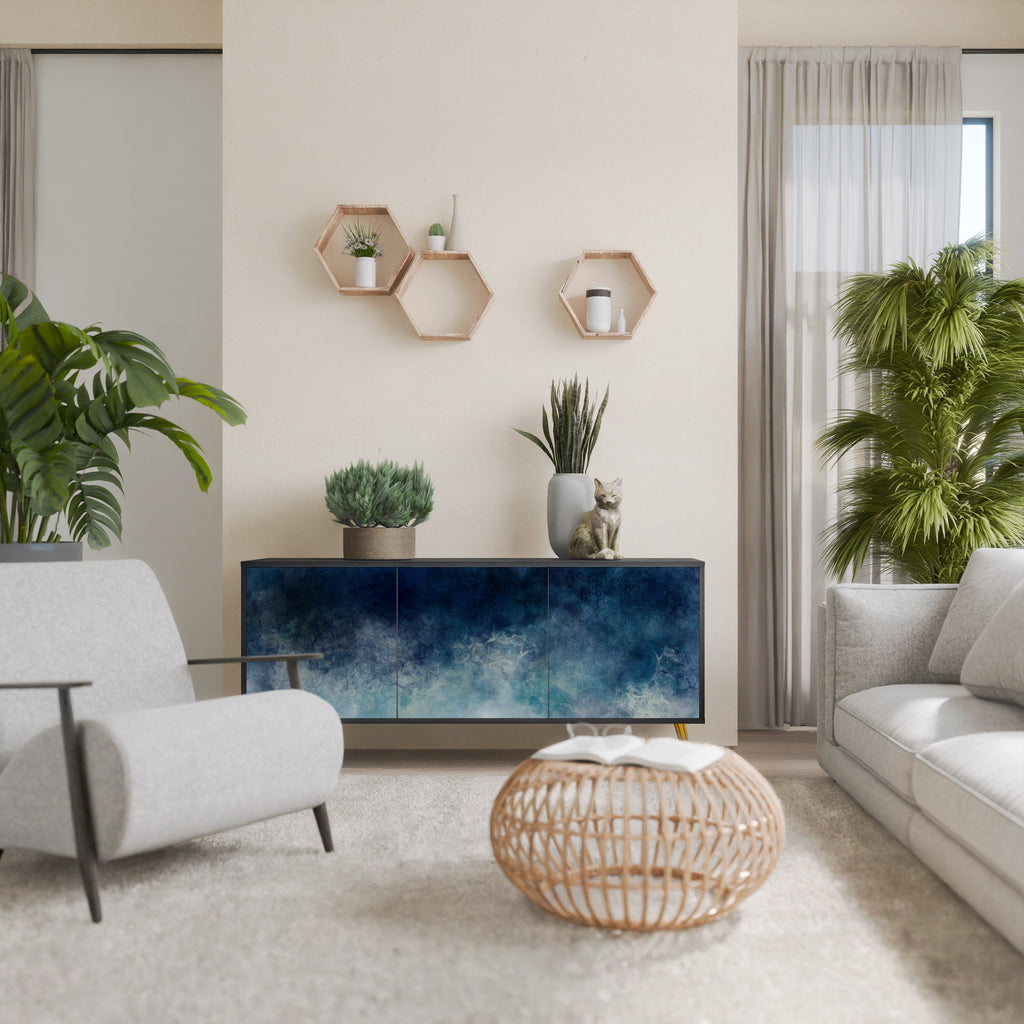 CELESTIAL FALL 3-türiges Sideboard in Schwarz