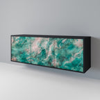 ABSTRACT ALCHEMY Sideboard mit 3 Türen in Schwarz