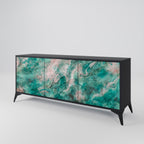 ABSTRACT ALCHEMY Sideboard mit 3 Türen in Schwarz