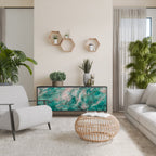 ABSTRACT ALCHEMY Sideboard mit 3 Türen in Schwarz