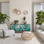 ABSTRACT ALCHEMY Sideboard mit 3 Türen in Schwarz