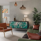 ABSTRACT ALCHEMY Sideboard mit 3 Türen in Schwarz