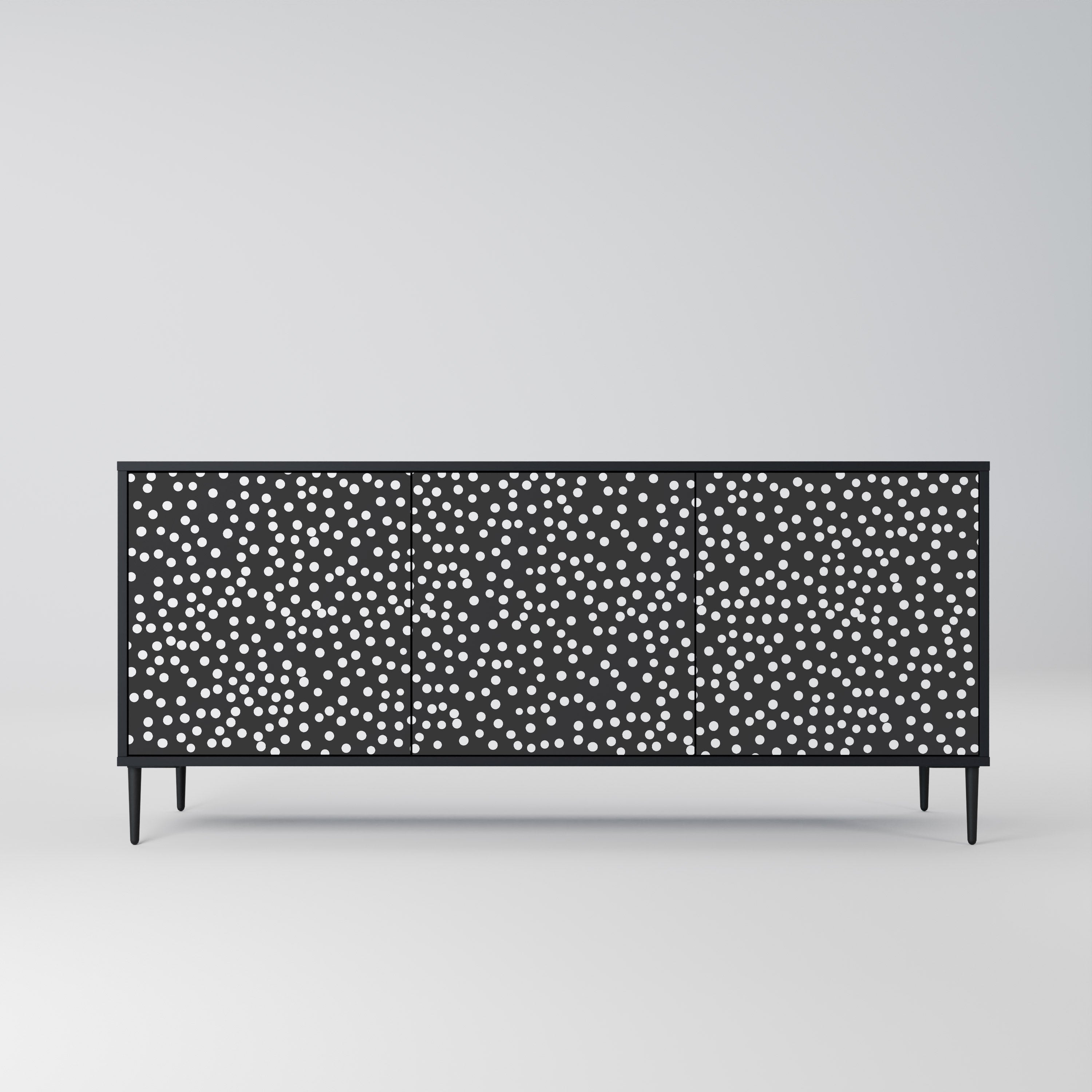 BLINDING LIGHTS 3-türiges Sideboard in Schwarz