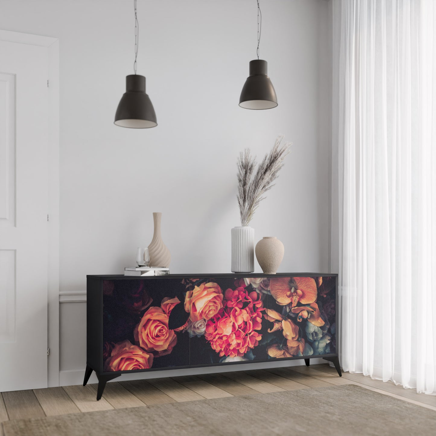 NEVERENDING BLOOM 3-türiges Sideboard
