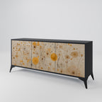 MORNING GLADE 3-Door Sideboard in Black Finish