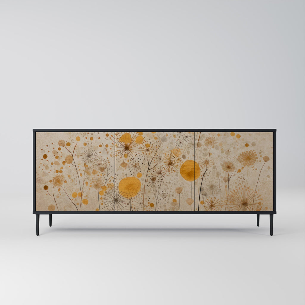MORNING GLADE 3-türiges Sideboard in Schwarz