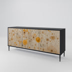 MORNING GLADE 3-Door Sideboard in Black Finish