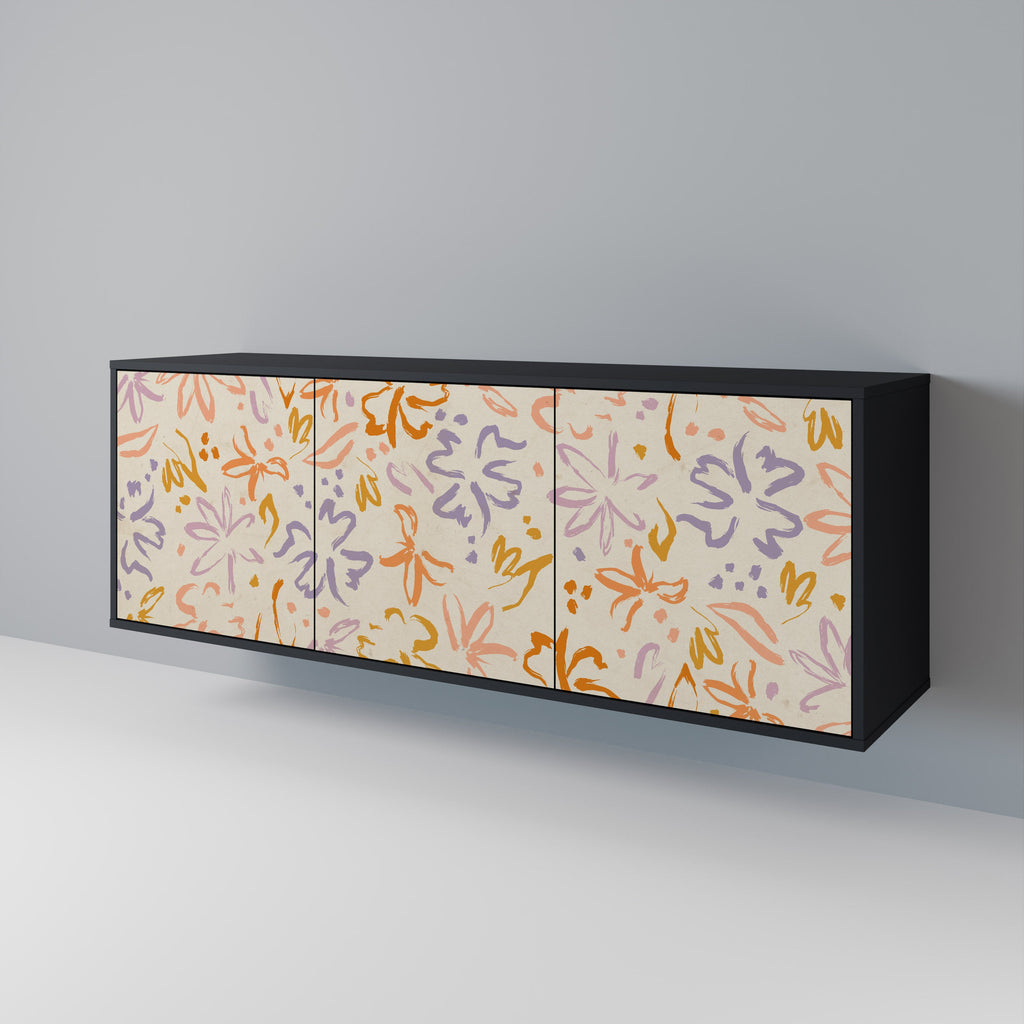 SPRING WHIMSY Sideboard mit 3 Türen in Schwarz