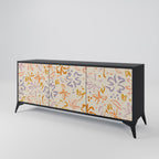 SPRING WHIMSY 3-Door Sideboard in Black Finish