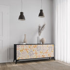 SPRING WHIMSY 3-Door Sideboard in Black Finish