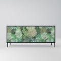 SUCCULENT CLUSTER 3-Door Sideboard in Black Finish