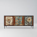 TIMELESS FLORA 3-Door Sideboard in Black Finish