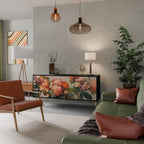 STYLISH BEAUTY 3-Door Sideboard in Black Finish