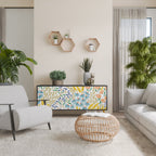 HELLO SPRING 3-Door Sideboard in Black Finish