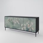 NIGHT LADY 3-Door Sideboard in Black Finish