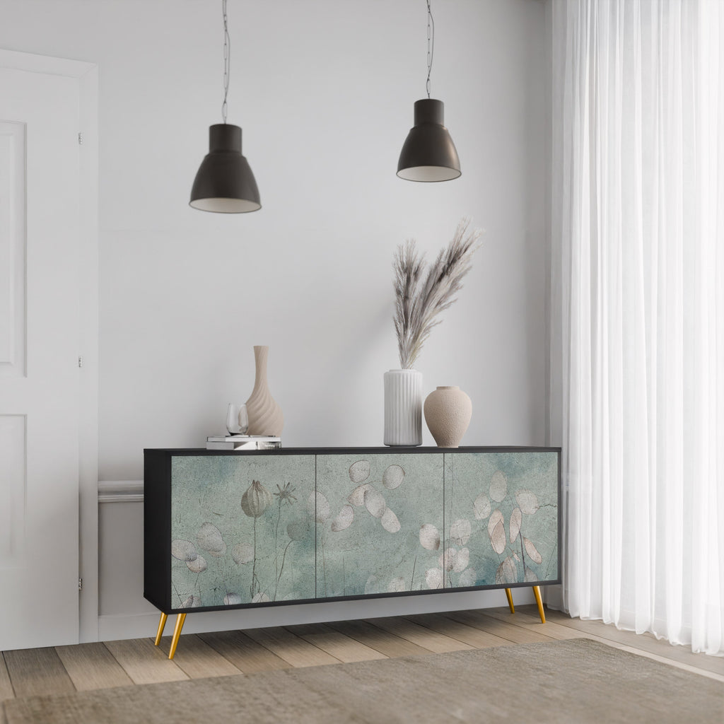 NIGHT LADY 3-türiges Sideboard in Schwarz