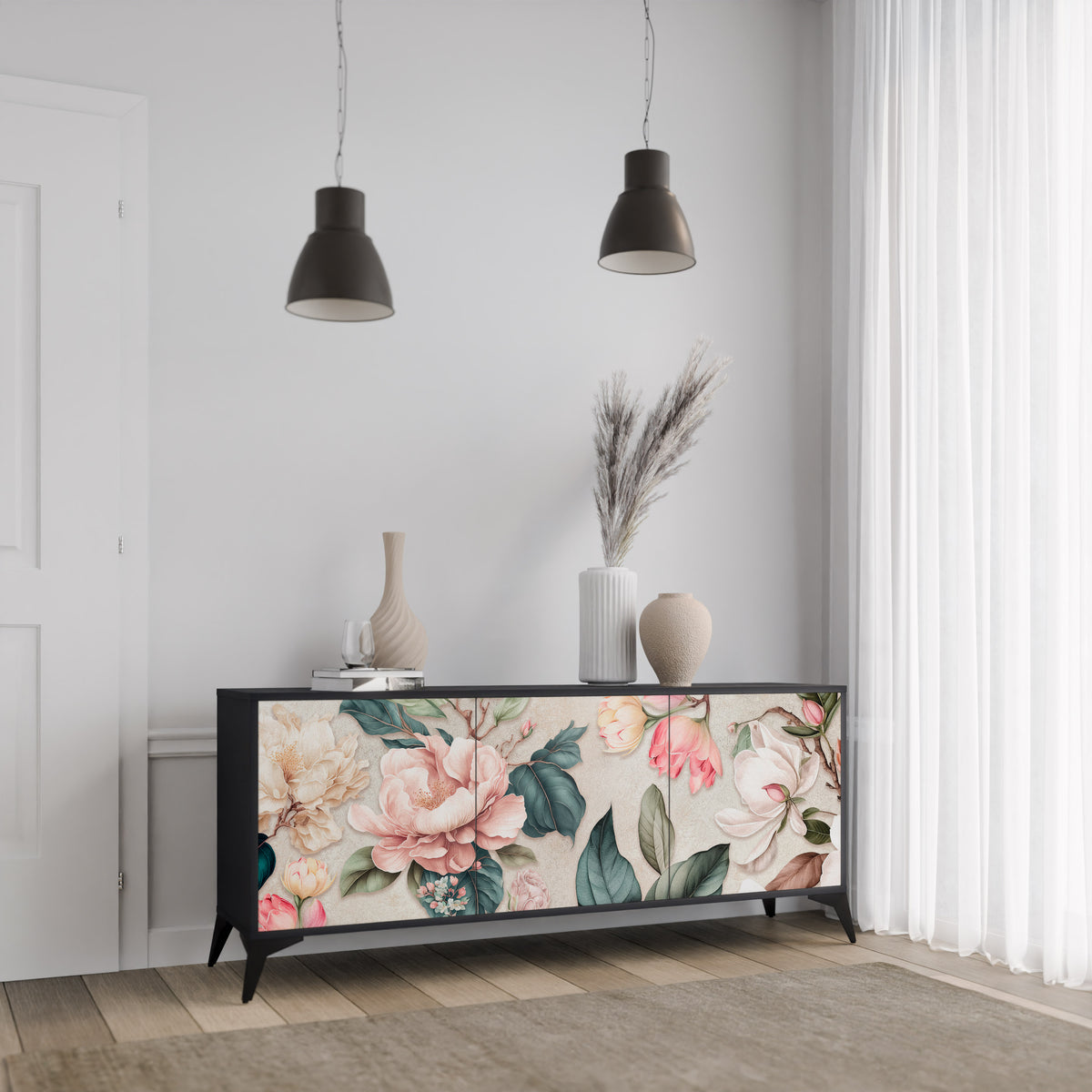 FLORAL GRACE 3-türiges Sideboard