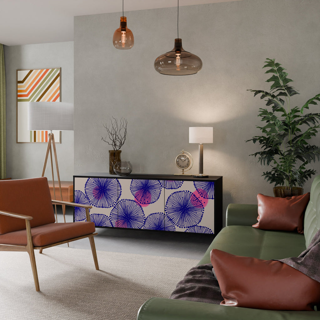 MAGIC NATURE 3-türiges Sideboard in Schwarz