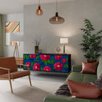 SPRING THOUGHTS 3-Door Sideboard in Black Finish