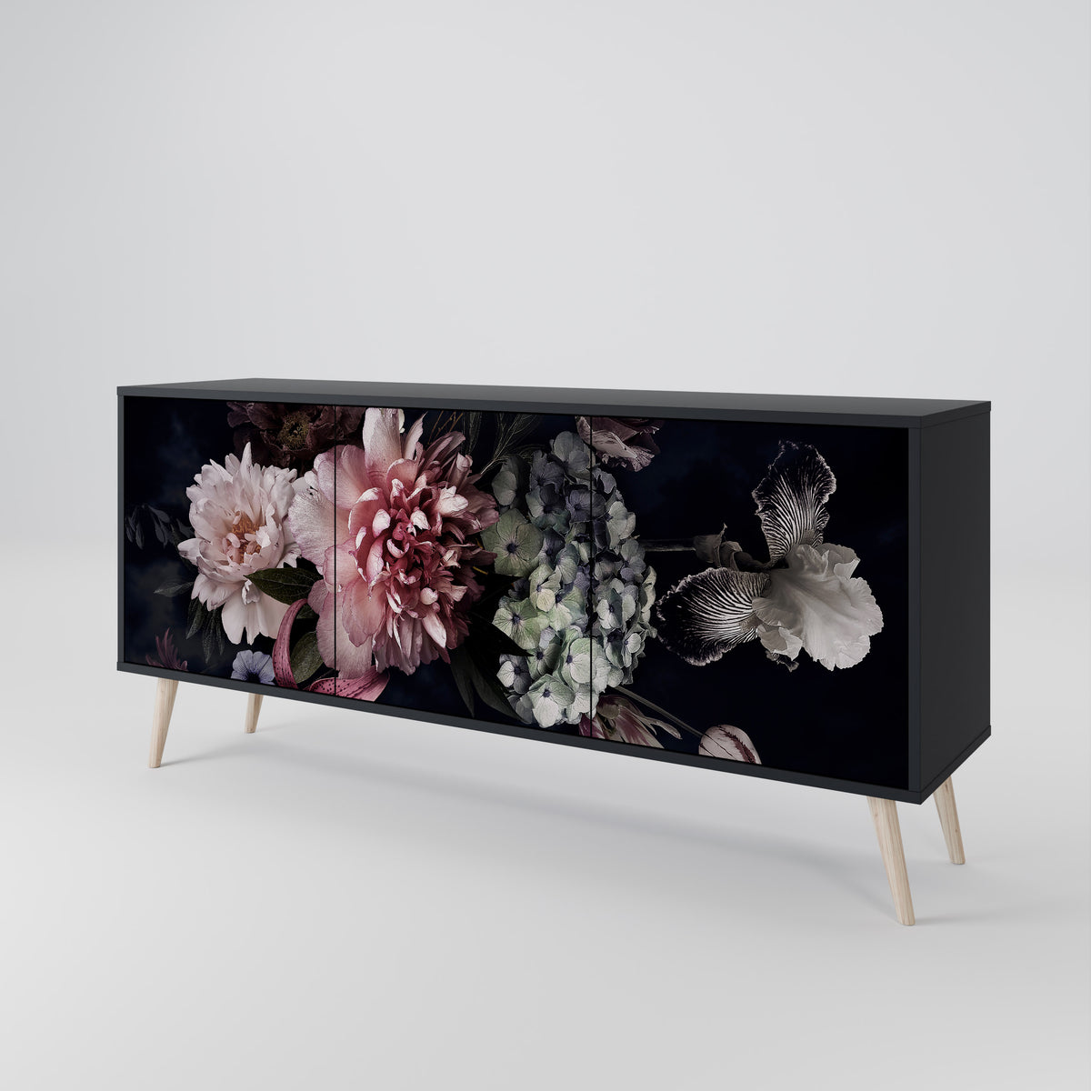 PURE BLOSSOM 3-türiges Sideboard