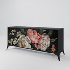 LUSH ELEGANCE 3-Door Sideboard in Black Finish