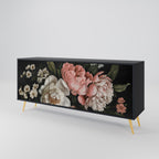 LUSH ELEGANCE 3-Door Sideboard in Black Finish