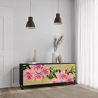 FRAGILE BEAUTY 3-Door Sideboard in Black Finish