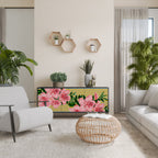 FRAGILE BEAUTY 3-Door Sideboard in Black Finish