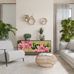 FRAGILE BEAUTY 3-Door Sideboard in Black Finish