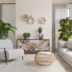 SOFTEN POPPY 3-Door Sideboard in Black Finish