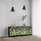 DANDELION AMUSE 3-Door Sideboard in Black Finish
