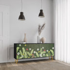 DANDELION AMUSE 3-Door Sideboard in Black Finish