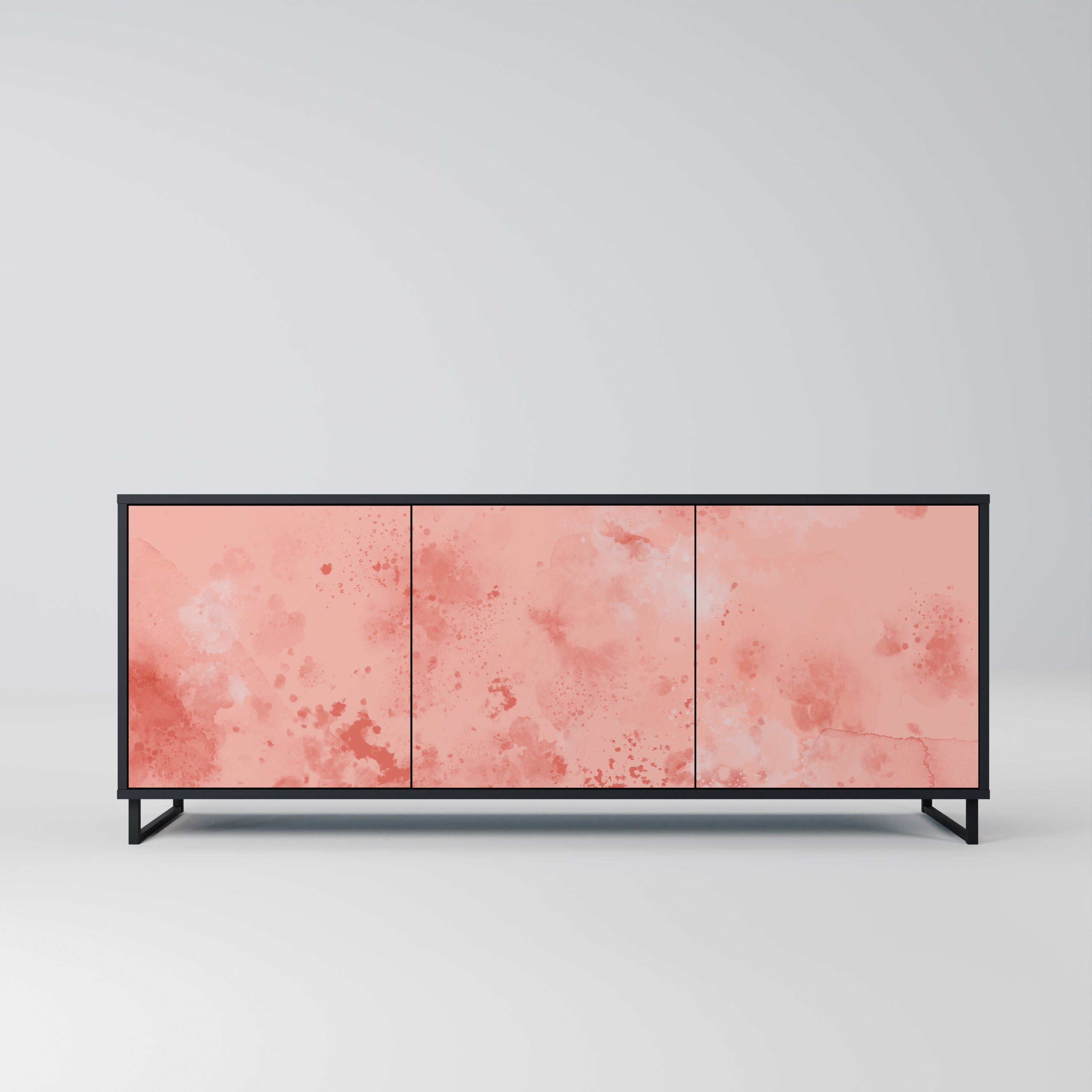 CRANE DANCE 3-türiges Sideboard in Schwarz