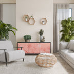 CRANE DANCE 3-Door Sideboard in Black Finish