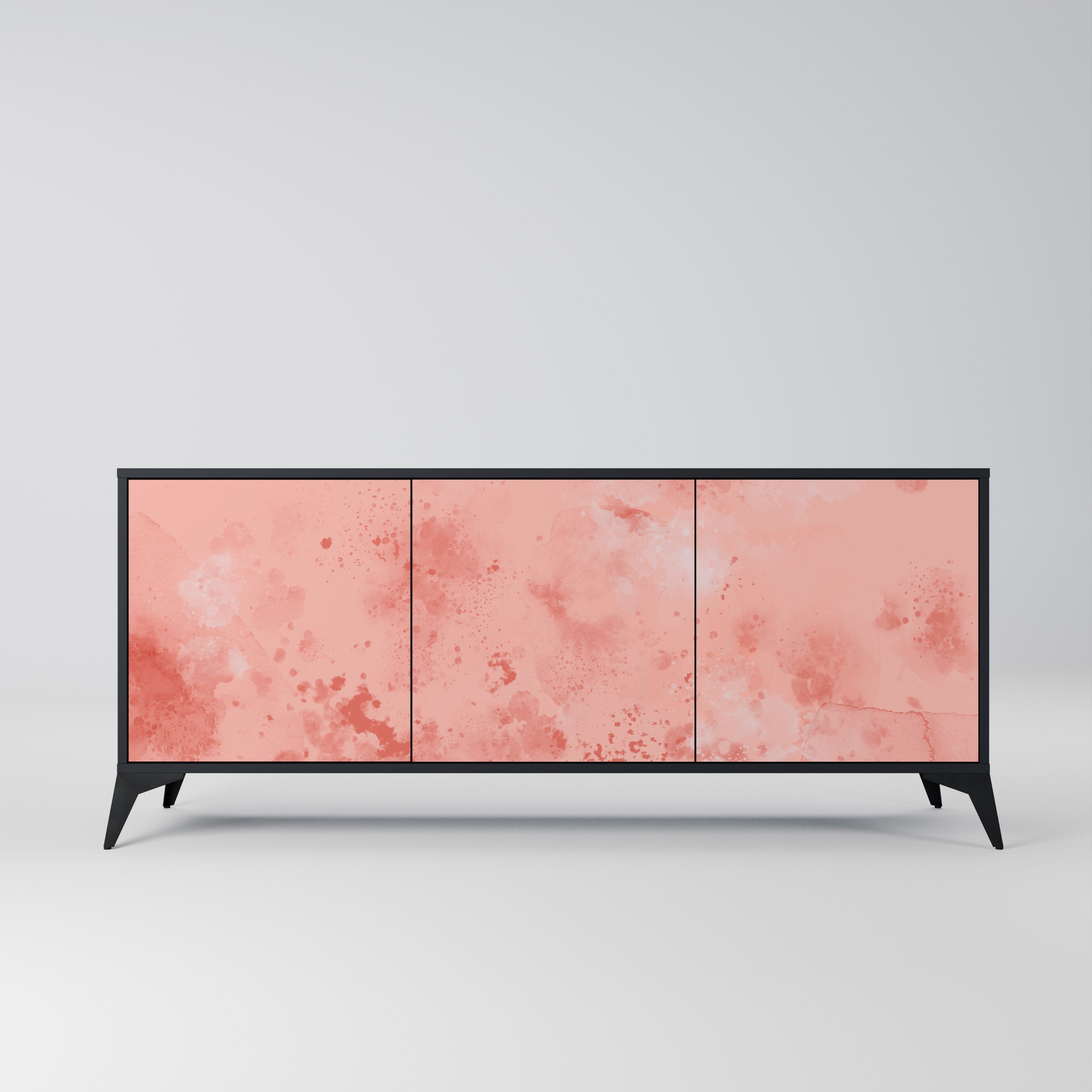 CRANE DANCE 3-türiges Sideboard in Schwarz