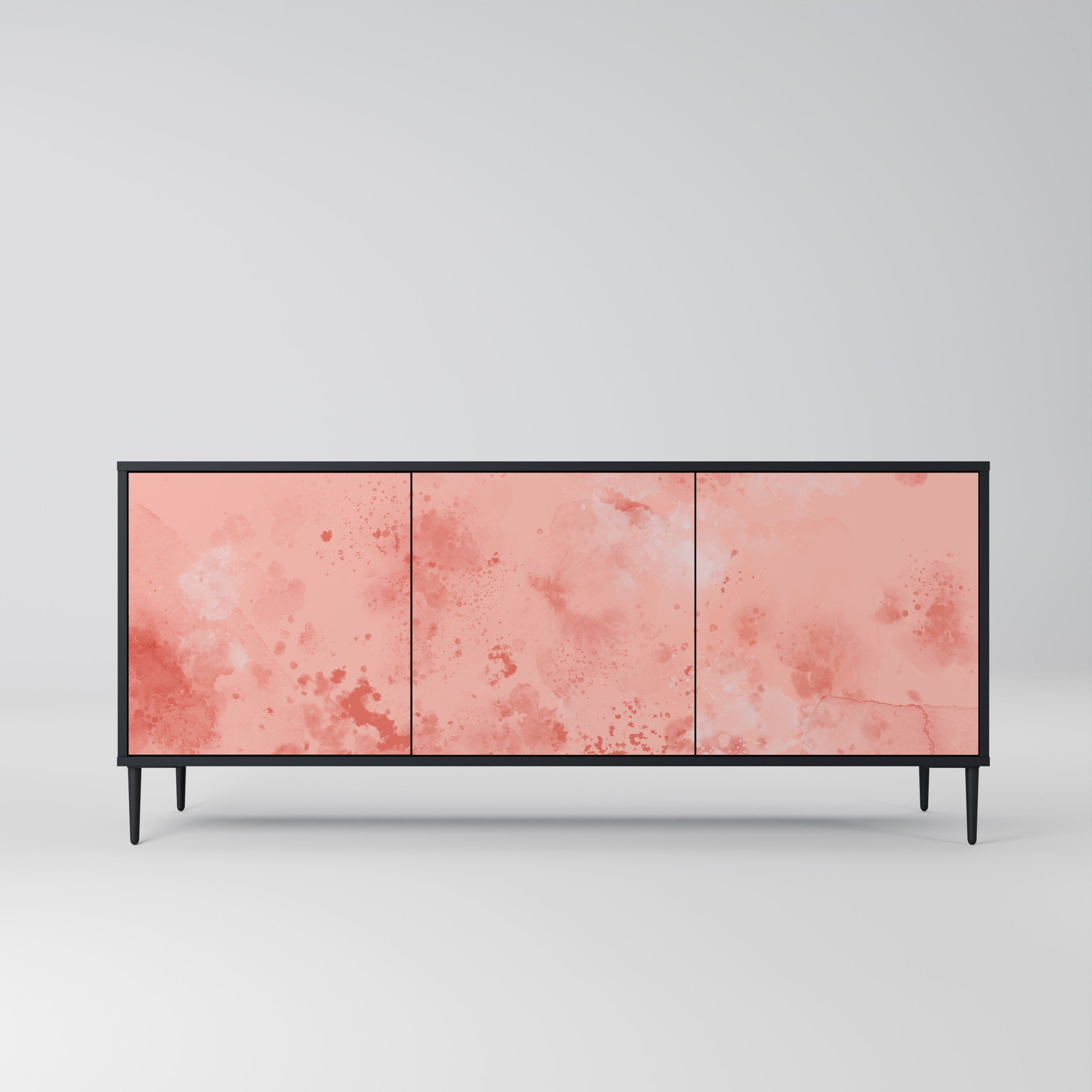 CRANE DANCE 3-türiges Sideboard in Schwarz